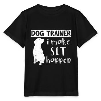 Hundeschule - Stanley/Stella Kinder T-Shirt MINI CREATOR  - Schwarz - Vorne - Mikhail (115cm)