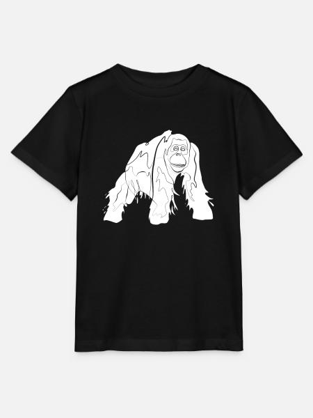 Orang Utan - Stanley/Stella Kinder T-Shirt MINI CREATOR - Schwarz