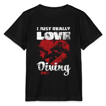 Diver - Stanley/Stella MINI CREATOR Kids’ T-Shirt - black - Front - Mikhail (115cm)
