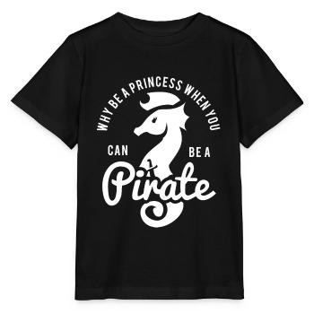 Pirat Geschenk Kindermotiv Seeräuber Freibeuter - Stanley/Stella Kinder T-Shirt MINI CREATOR  - Schwarz - Vorne - Mikhail (115cm)