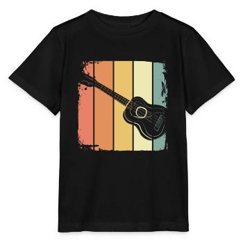 Ukulele - T-shirt bio MINI CREATOR Stanley/Stella Enfant - noir - Devant - Mikhail (115cm)