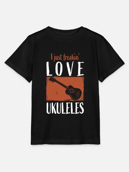 Ukulele - Stanley/Stella Kinder T-Shirt MINI CREATOR - Schwarz