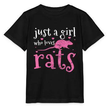 Rat rats - Stanley/Stella MINI CREATOR Kids’ T-Shirt - black - Front - Mikhail (115cm)
