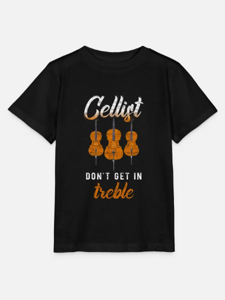 Cello - Stanley/Stella Kinder T-Shirt MINI CREATOR  - Schwarz