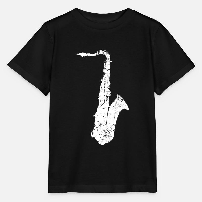 saxophone - T-shirt bio MINI CREATOR Stanley/Stella Enfant - noir