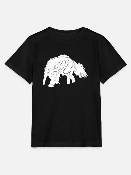 Ameisenbär - Stanley/Stella Kinder T-Shirt MINI CREATOR - Schwarz