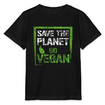 Vegan Umweltschutz - Stanley/Stella Kinder T-Shirt MINI CREATOR  - Schwarz - Vorne - Mikhail (115cm)