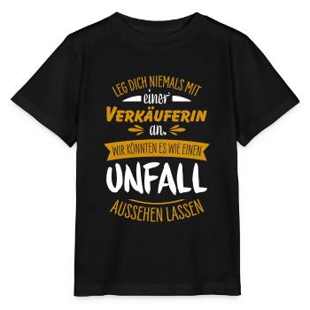 Verkäuferin - Stanley/Stella Kinder T-Shirt MINI CREATOR  - Schwarz - Vorne - Mikhail (115cm)
