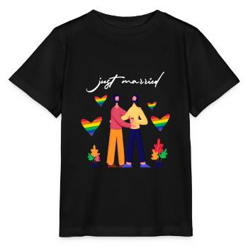 Homosexuelle Ehe - Stanley/Stella Kinder T-Shirt MINI CREATOR  - Schwarz - Vorne - Mikhail (115cm)