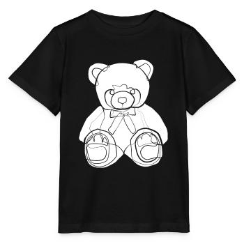Teddy Bear Teddy - Stanley/Stella MINI CREATOR Kids’ T-Shirt - black - Front - Mikhail (115cm)