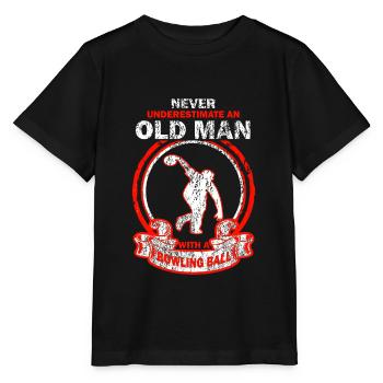 Bowling Bowling Old man saying - Stanley/Stella MINI CREATOR Kids’ T-Shirt - black - Front - Mikhail (115cm)