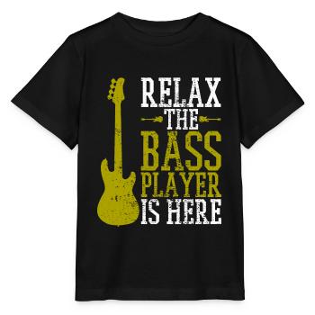 Bassiste - T-shirt bio MINI CREATOR Stanley/Stella Enfant - noir - Devant - Mikhail (115cm)