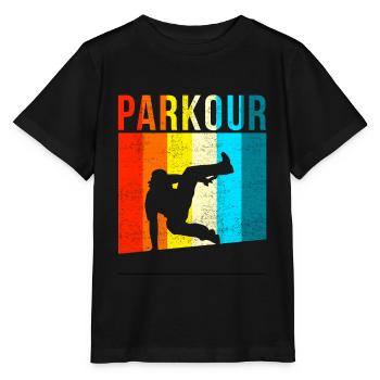 Parkour Vintage - Stanley/Stella Kinder T-Shirt MINI CREATOR  - Schwarz - Vorne - Mikhail (115cm)
