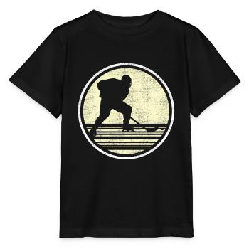 Eishockey Vintage - Stanley/Stella Kinder T-Shirt MINI CREATOR  - Schwarz - Vorne - Mikhail (115cm)