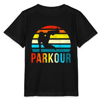 Vintage Parkour - Stanley/Stella Kinder T-Shirt MINI CREATOR  - Schwarz - Vorne - Mikhail (115cm)