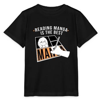 Manga - Stanley/Stella MINI CREATOR Kids’ T-Shirt - black - Front - Mikhail (115cm)