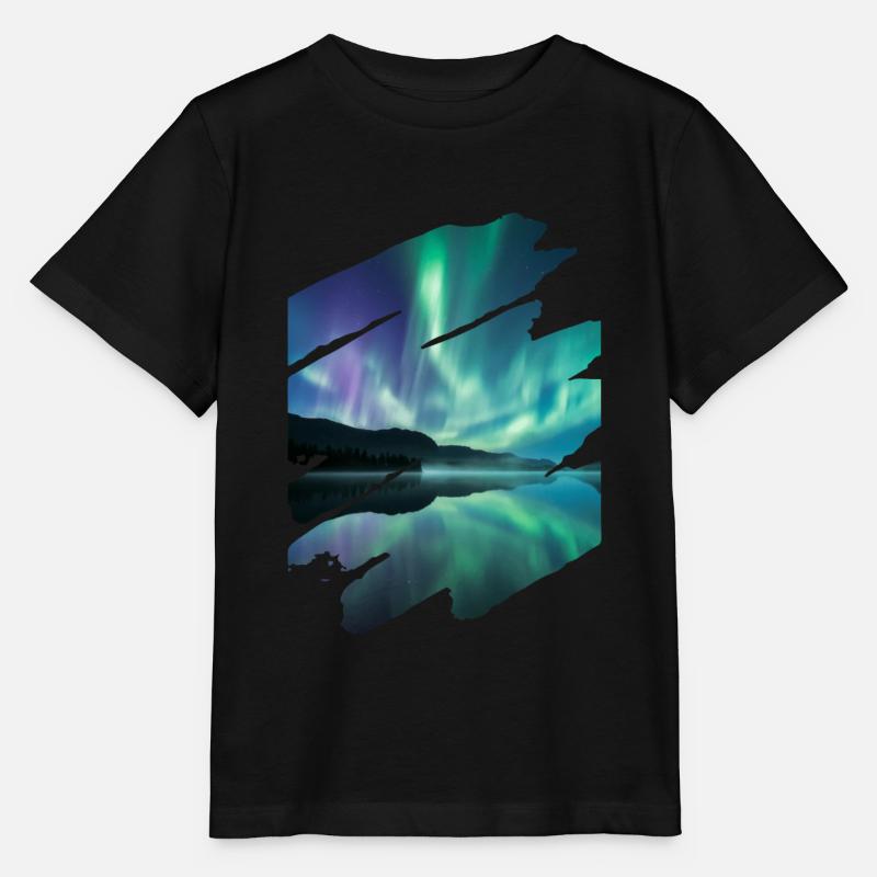 Nordlicht - Stanley/Stella Kinder T-Shirt MINI CREATOR  - Schwarz