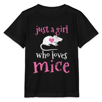 Mäuse Maus - Stanley/Stella Kinder T-Shirt MINI CREATOR  - Schwarz - Vorne - Mikhail (115cm)