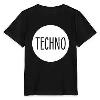 Techno - Stanley/Stella Kinder T-Shirt MINI CREATOR  - Schwarz - Vorne - Mikhail (115cm)
