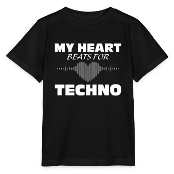 Techno - Stanley/Stella Kinder T-Shirt MINI CREATOR  - Schwarz - Vorne - Mikhail (115cm)