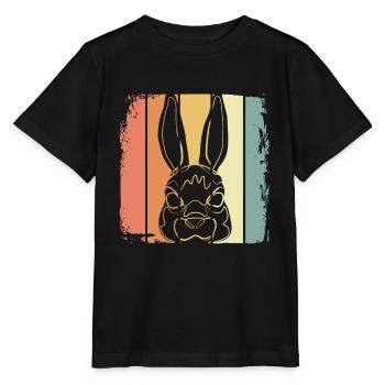 Lièvre - T-shirt bio MINI CREATOR Stanley/Stella Enfant - noir - Devant - Mikhail (115cm)