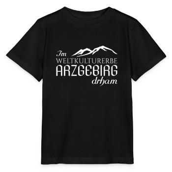 Dans le patrimoine mondial Arzgebirg drham Erzgebirge shirt - T-shirt bio MINI CREATOR Stanley/Stella Enfant - noir - Devant - Mikhail (115cm)