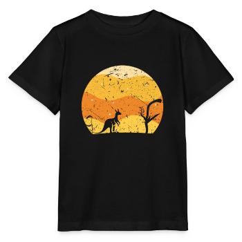 Känguru - Stanley/Stella Kinder T-Shirt MINI CREATOR  - Schwarz - Vorne - Mikhail (115cm)