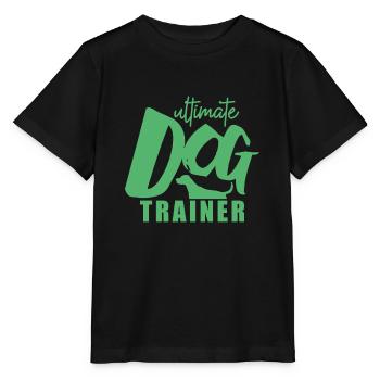 Hundeschule Hund Hundetrainer Trick Hundeerziehung - Stanley/Stella Kinder T-Shirt MINI CREATOR  - Schwarz - Vorne - Mikhail (115cm)