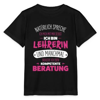 Lehrerin - Stanley/Stella Kinder T-Shirt MINI CREATOR  - Schwarz - Vorne - Mikhail (115cm)