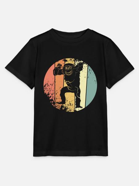 Schimpanse - Stanley/Stella Kinder T-Shirt MINI CREATOR - Schwarz