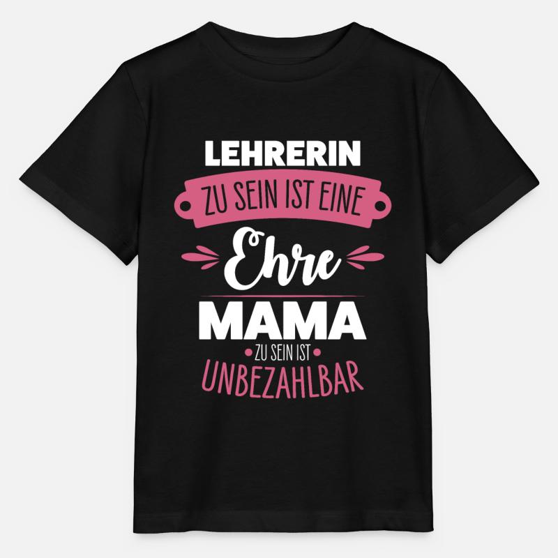 Lehrerin Mama - Stanley/Stella Kinder T-Shirt MINI CREATOR  - Schwarz