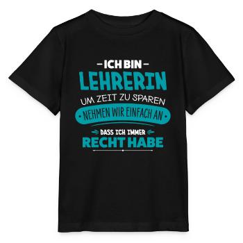 Lehrerin - Stanley/Stella Kinder T-Shirt MINI CREATOR  - Schwarz - Vorne - Mikhail (115cm)