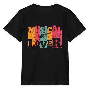 Musical Lover - Stanley/Stella Kinder T-Shirt MINI CREATOR  - Schwarz - Vorne - Mikhail (115cm)