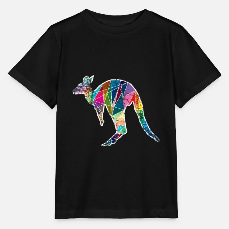 Känguru Australien - Stanley/Stella Kinder T-Shirt MINI CREATOR  - Schwarz