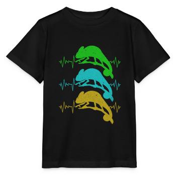 Chameleon - Stanley/Stella MINI CREATOR Kids’ T-Shirt - black - Front - Mikhail (115cm)
