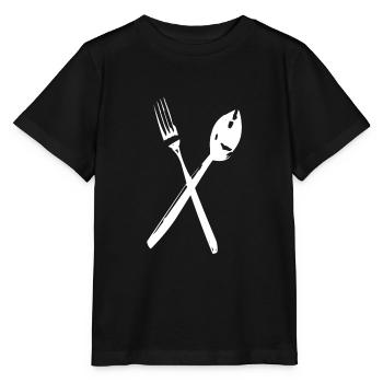 Cuisinier - T-shirt bio MINI CREATOR Stanley/Stella Enfant - noir - Devant - Mikhail (115cm)