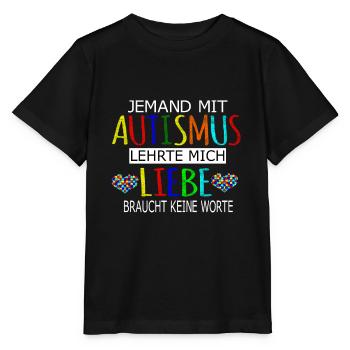 Autismus Autisten Liebe Asperger syndrom - Stanley/Stella Kinder T-Shirt MINI CREATOR  - Schwarz - Vorne - Mikhail (115cm)