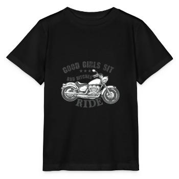 GOOD GIRLS SIT - Stanley/Stella MINI CREATOR Kids’ T-Shirt - black - Front - Mikhail (115cm)