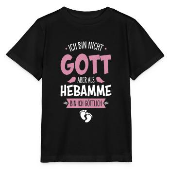 Sage-femme - T-shirt bio MINI CREATOR Stanley/Stella Enfant - noir - Devant - Mikhail (115cm)