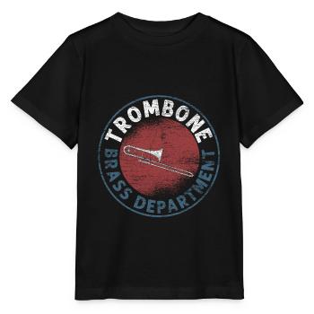 Posaune Blasinstrument - Stanley/Stella Kinder T-Shirt MINI CREATOR  - Schwarz - Vorne - Mikhail (115cm)