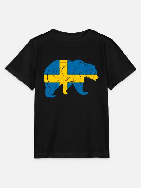 Schweden - Stanley/Stella Kinder T-Shirt MINI CREATOR - Schwarz