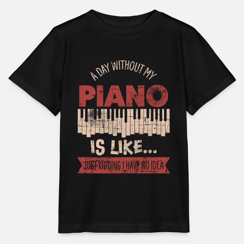 Klavier - Stanley/Stella Kinder T-Shirt MINI CREATOR  - Schwarz