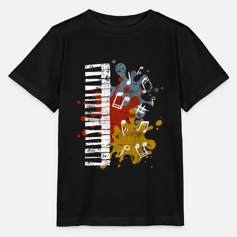 Klavier - Stanley/Stella Kinder T-Shirt MINI CREATOR  - Schwarz
