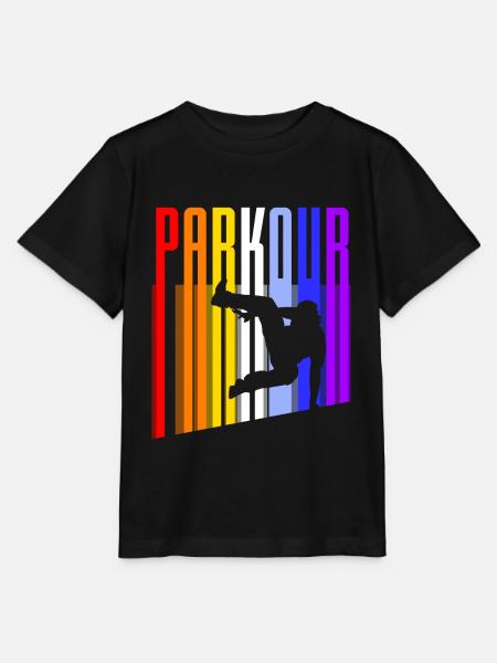 Vintage Parkour - Stanley/Stella MINI CREATOR Kids’ T-Shirt - black