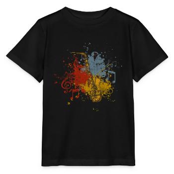 Saxophone - Stanley/Stella MINI CREATOR Kids’ T-Shirt - black - Front - Mikhail (115cm)