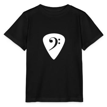 Gitarre Plektrum Notenschlüssel Lustiges Geschenk - Stanley/Stella Kinder T-Shirt MINI CREATOR  - Schwarz - Vorne - Mikhail (115cm)