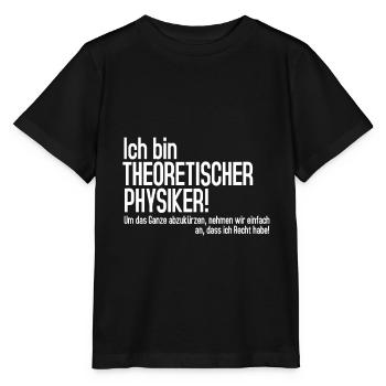 physicien théorique - T-shirt bio MINI CREATOR Stanley/Stella Enfant - noir - Devant - Mikhail (115cm)