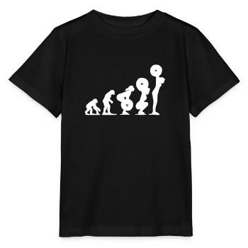 Maillot d'entraînement de musculation pour femmes haltérophilie - T-shirt bio MINI CREATOR Stanley/Stella Enfant - noir - Devant - Mikhail (115cm)