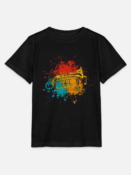 Trompette - T-shirt bio MINI CREATOR Stanley/Stella Enfant - noir