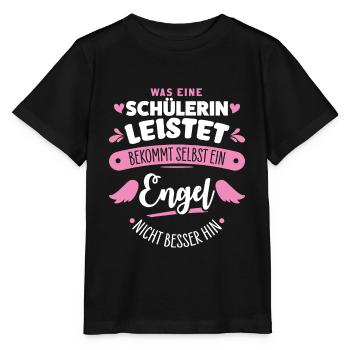 Schülerin - Stanley/Stella Kinder T-Shirt MINI CREATOR  - Schwarz - Vorne - Mikhail (115cm)